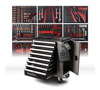 Mephisto Vagone Attrezzi Premium Carrello 8 Cassetti Riempito Con Attrezzo