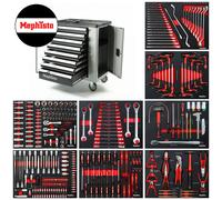 Mephisto Vagone Attrezzi Premium Carrello 8 Cassetti Riempito Con Attrezzo