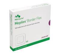 Mepilex Border Flex Medicazione In Schiuma Di Poliuretano Adesivo Con Silicone 10x10cm 5 Pezzi