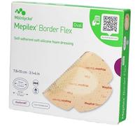 Mepilex Border Flex, ovale, 7,8 x 10 cm, confezione da 5 pezzi