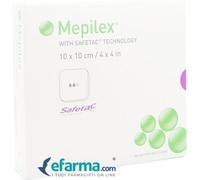 MEDICAZIONE ASSORBENTE IN SCHIUMA DI POLIURETANO MEPILEX 10X10 CM 5 PEZZI