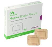 Medicazione in schiuma di poliuretano mepilex border flex lite 4x5 cm 10 pezzi