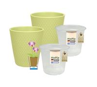 MePla - 2 pezzi - Vaso per orchidee Harlekin Ø 14 cm, piante, piante, orchidea ø 12, ambiente domestico di alta qualità