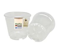 MePla - 5 pezzi - Vaso per piante orchidee ø 8 cm - trasparente (diametro x altezza): 8/7,1 cm, volume: 0,2 L) - Assicura la circolazione dell'aria e protegge in modo affidabile dal ristagno