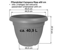 MePla Campana Ripp Secchio Vaso Porta Piante o Sottovaso Anche Come Set