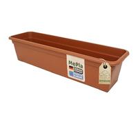 MePla Fioriera Balcony standard, lunghezza 100 cm, larghezza 16,7 cm, terracotta, resistente alle intemperie, in plastica resistente ai raggi UV