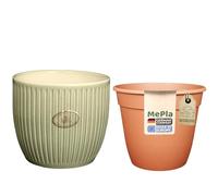 MePla - Set - Sk Soendgen Keramikübertopf Belice ø21 - Acquamarina + Vaso ø20, Alta Qualità Ambiente Casa