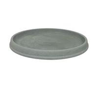 MePla Sottobicchieri Roma - Arrotondato Sottobicchieri - Intemperie - Resistente Ai Raggi UV Sottovaso per Fiori - ø54 - Grigio
