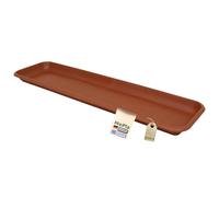 MePla Sottovaso Balcony Standard Lunghezza 78 cm, Larghezza 15,8 cm, Terra, resistente alle intemperie, in plastica resistente ai raggi UV