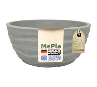MePla Vaso Carrara rotondo, resistente alle intemperie, resistente ai raggi UV, diametro 48 cm, grigio
