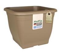 MePla Vaso da fiori quadrato, 33 x 33 cm, resistente alle intemperie, in plastica resistente ai raggi UV