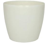 MePla - Vaso per piante Magnolia, resistente alle intemperie, resistente ai raggi UV, vaso per piante, diametro 30 cm, bianco perla