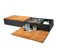 Meppi Sandbox in legno - Panca per balcone e terrazza per bambini con vasche da matena
