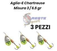 Mepps Aglia-e Silver Chartreuse UV Misura 3 /6.5 gr - SUPER OFFERTA 3 PEZZI