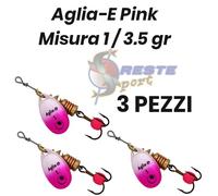 Mepps Aglia-e Silver Pink UV Misura 1 /3.5 gr - SUPER OFFERTA 3 PEZZI