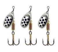 Mepps - Cucchiaino speciale per pesca alla trota Aglia, multicolore, ARGENT POINTS NOIRS PAR 3, 2