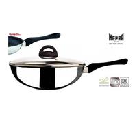 Mepra fantasia pietra, wok con coperchio, acciaio adatta ad induzione - 0700953279774