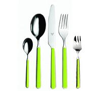 MEPRA Fantasia Servizio Tavola, Verde Acid, 20 Pezzi, Acciaio Inossidabile 18/10