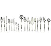 Mepra Levantina, Set di Posate Levantina, 151 Pezzi, Acciaio Inossidabile, Made in Italy, Finitura a Specchio, Lavastoviglie, Servizio Posate 6 Persone, Stile Contemporaneo