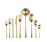 MEPRA Linea Ice Oro Servizio S 113 Pezzi, Acciaio Inossidabile 18/10