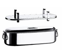 MEPRA Pescera Completa con Coperchio, 45 cm, Acciaio Inossidabile 18/10