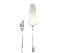 Mepra, Set da Torta Avanguardia, 13 Pezzi, Acciaio Inossidabile, Made in Italy, Lavastoviglie, Servizio Tavola, Stile Contemporaneo