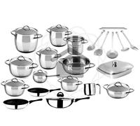 MEPRA SET PENTOLE 1950 ACCIAIO INOX 31 PZ. MADE IN ITALY