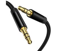 Mepsies Cavo Audio Aux 3,5mm, Cavo AUX Intrecciato 1,5M, Cavo Adattatore Jack Stereo per Cuffie, Auto Audio, Computer Portatili, Smartphone, Altoparlanti e Altro