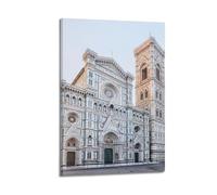 MEQKTQIMA Poster decorativo da parete su tela con architettura rinascimentale del Duomo cristiano di Firenze in Italia Viaggi Firenze e decorazione moderna per la camera da letto, 30 x 45 cm