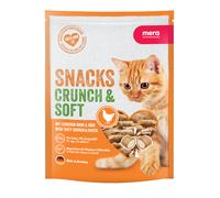 MERA Crunch & Soft - Pollo & Formaggio Snack per gatti - Set %: 2 x 200 g