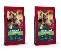 MERA Essential Soft Brocken 2kg | Cibo per cani asciutto con crocchette morbide | cibo secco sano ideale per denti sensibili | Dry Dog Food con Omega-3 & 6 per pelle e pelo (Confezione da 2)