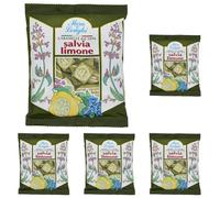Mera & Longhi Caramelle Quadre Salvia Limone - 160 g (Confezione da 5)