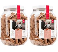 MERA Pure Sensitive Goody Snack, snack sani per cani sensibili, salmone e riso, snack per cani senza glutine per allenamento (600 g) (Confezione da 2)