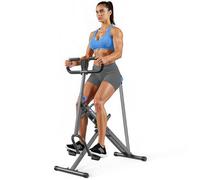 MERACH 2-in-1 Macchina per Squat e Vogatore, Pieghevole, Attrezzo per Glutei, Gambe e Core, Montaggio in 10 Minuti per Casa e Palestra, Carico Massimo 160 KG - R07 Grigio