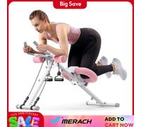 MERACH Ab Machine Allenatore regolabile Allenamento Pieghevole Protezione del ginocchio Macchina per esercizi addominali Core Ab Sistema di esercizi Trainer