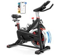 MERACH Cyclette da Casa con Resistenza Magnetica, Bicicletta da Appartamento Silenziosa con Sella Confortevole Migliorata, Schermo LCD, Supporto per Tablet, App Esclusiva, Capacità Massima 136 kg