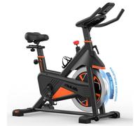 MERACH Cyclette da Casa con Resistenza Magnetica, Bicicletta da Appartamento Silenziosa con Sella Confortevole Migliorata, Schermo LCD, Supporto Tablet, App Esclusiva, Ideale per Training Aerobico