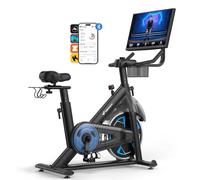 MERACH Cyclette da Casa con Resistenza Regolabile, Bicicletta da Appartamento Silenziosa con Schermo LED Migliorata, Sedile Comodo e Grande, App Esclusiva, Aerobica Domestica, Capacità Massima 136KG