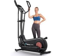 MERACH Cyclette Ellittica per Casa con Lunghezza Passo di 47cm, Ellittiche Ultra Silenzioso Resistenza Magnetica 8 Livelli, Allenamento di Resistenza Efficace, App Proprietaria, Carico Fino a 180kg