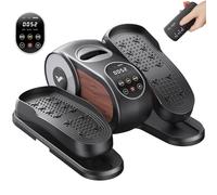 MERACH Ellittica da casa professionale, mini ellittico elettrico sotto scrivania con display curvo grande, telecomando, 12 velocità, silenzioso e portatile, trainer ellittico per anziani