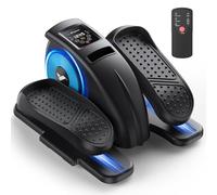 MERACH Ellittica Elettrica Sotto Scrivania, Mini Ellittica Silenziosa con Telecomando e Display LCD, Velocità Regolabili, Pedaliera Elettrica per Casa e Ufficio, Ellittica per Anziani e Riabilitazione