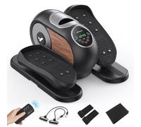 MERACH Ellittica Elettrico, Ellittico Sotto Scrivania per Casa con Telecomando, Display, Pad Antiscivolo, 12 Velocità, Silenzioso e Portatile, Trainer Ellittico per Anziani e Adulti
