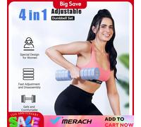 MERACH Set di manubri regolabili da 2, pesi manuali 4 in 1 per donne a casa, manubri pesi liberi ciascuno 2,2 libbre 4,4 libbre 6,6 libbre 8,8 libbre