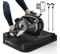 MERACH Sotto la scrivania Pedale per bici Esercitatore Mini bici magnetica silenziosa con app per il recupero delle gambe del braccio Terapia fisica Scrivania per piedi lisci