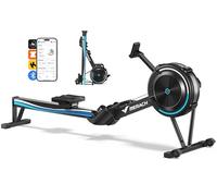 MERACH Vogatore per Casa, Vogatore ad Aria Professionale con App Esclusive, Unità di Canottaggio Interna, Sedili Comodi Ergonomici, 10 Resistenza Regolabile