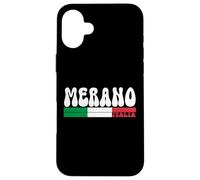 MERANO City Italia Vintage Bandiera Italia per gli amanti dei viaggi Custodia per iPhone 16 Plus
