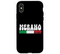 MERANO City Italia Vintage Bandiera Italia per gli amanti dei viaggi Custodia per iPhone X/XS