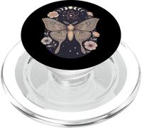 Meraviglia floreale con fasi lunari mistiche di falena PopSockets PopGrip per MagSafe