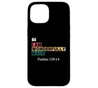 Meravigliosamente realizzato - Salmo 139:14 Design Scrittura vintage Custodia per iPhone 15