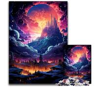 Meravigliosi puzzle di città notturne da 1000 pezzi in legno per adulti perfetti come decorazione per la casa o l'ufficio regalo di Natale ideale 1000 pezzi (75x50 cm)
